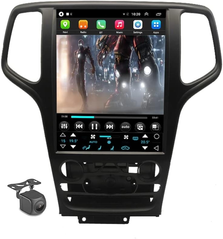 12.8″ Android Car RadioCarplay Stereo HD GPS For 2014-2020 Jeep Grand Cherokee