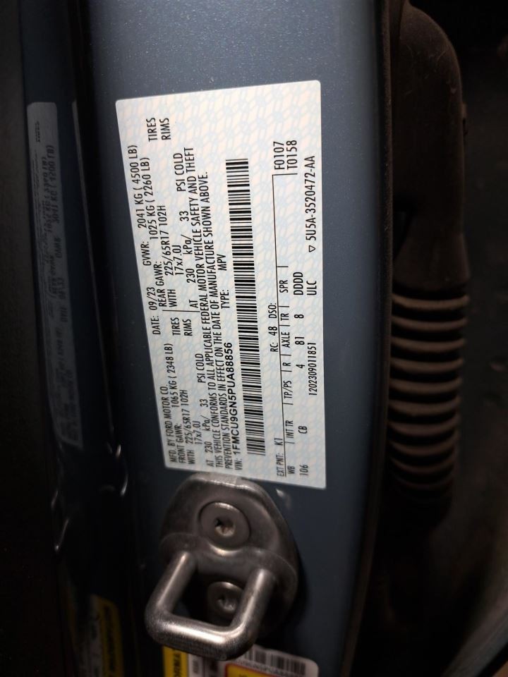 2023 Escape Stereo Radio Receiver,Pj6t18d890de Sku#4444048