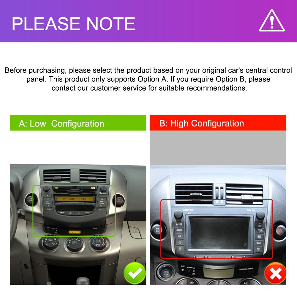 For 2007-2011 Toyota RAV4 Apple Carplay Car Stereo Radio GPS Android 15 4+64GB