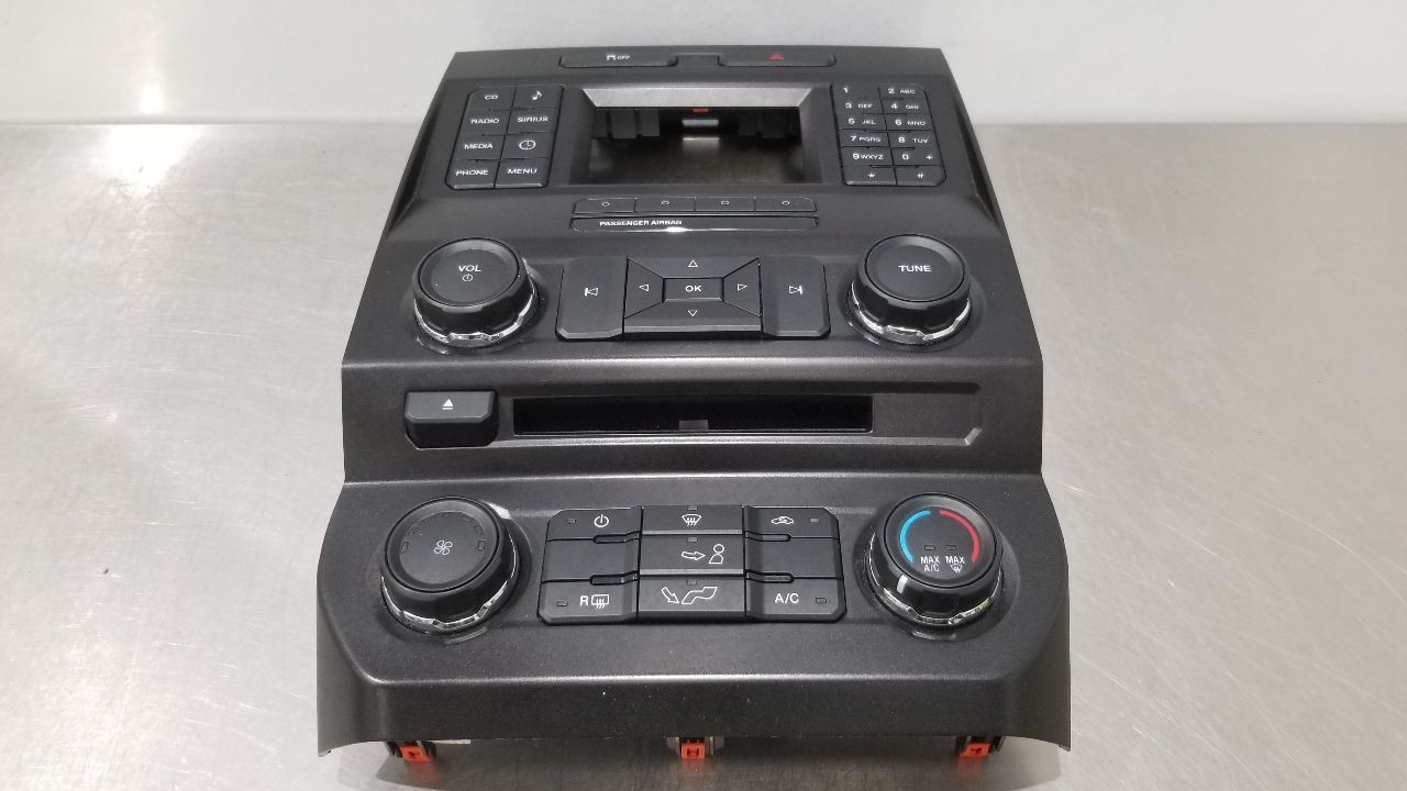 15 FORD F150 XLT CREW CAB RADIO AUDIO AC HEAT TEMPERATURE CONTROL PANEL
