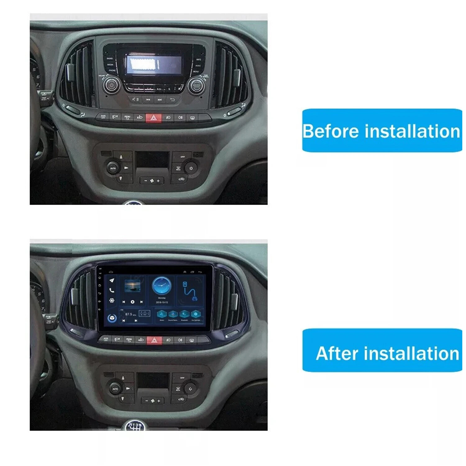 4+64G Car Stereo Radio For 2015-2021 Dodge RAM Promaster city Android 14 Carplay