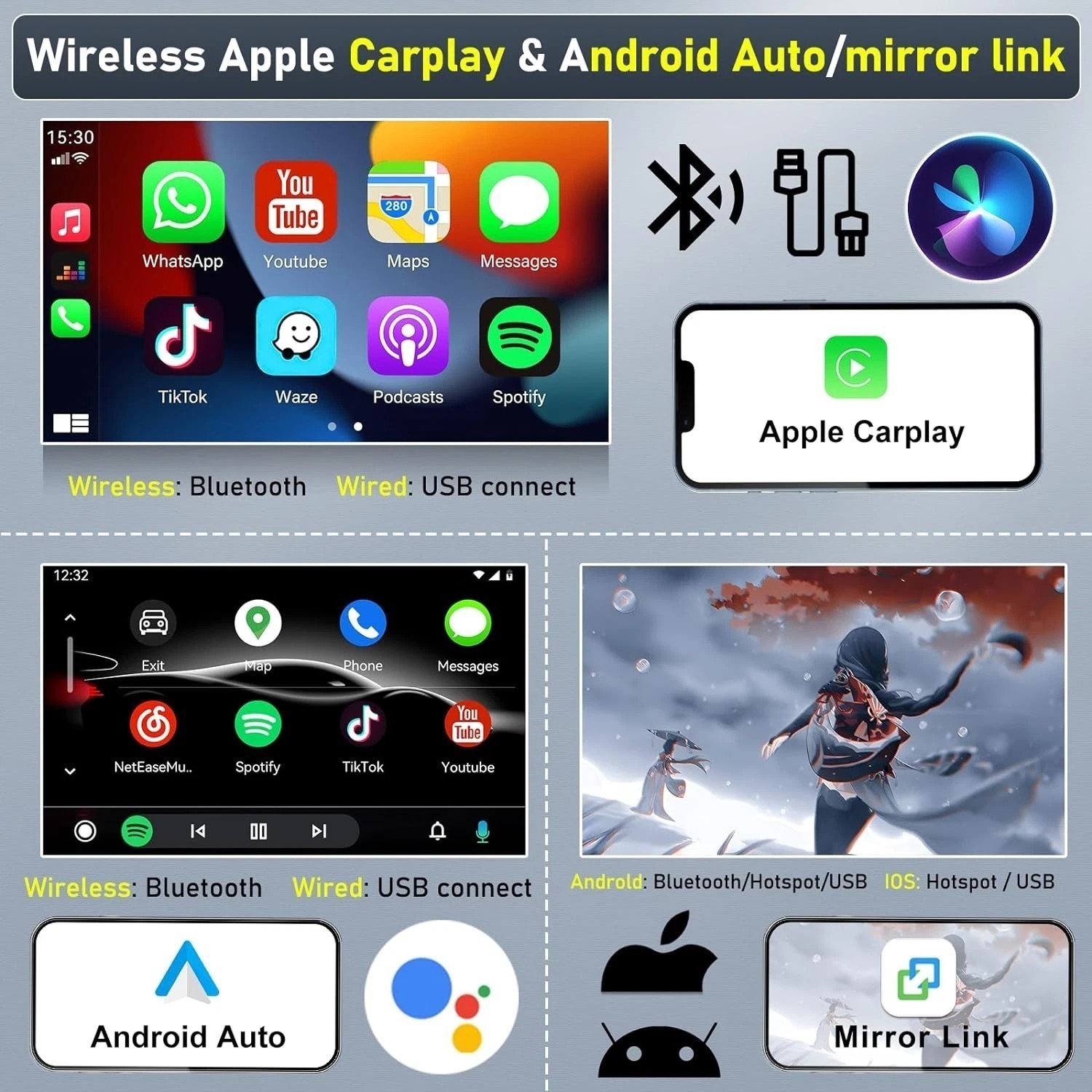 For 2005-2009 Nissan Frontier CarPlay Android 13 Car Radio Stereo DSP WiFi