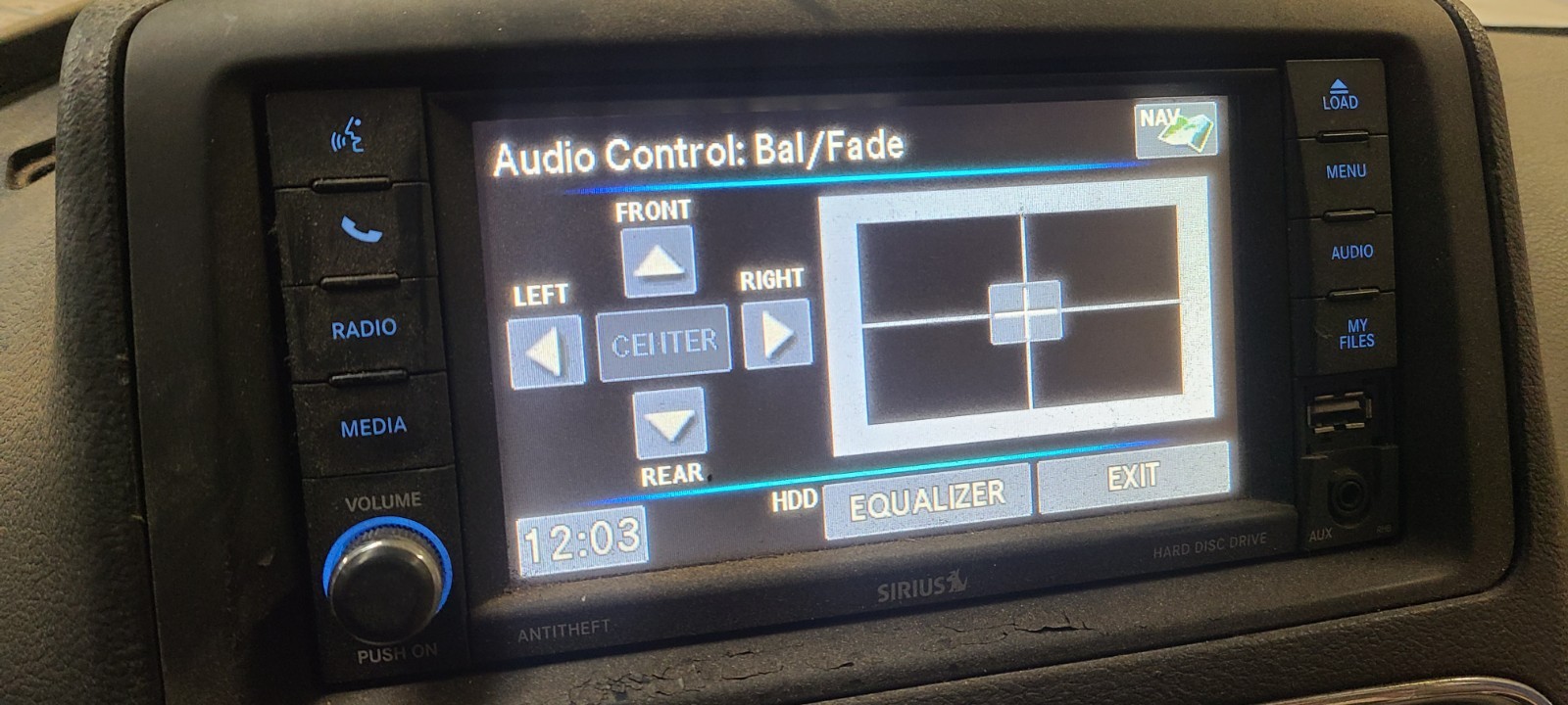 2016 Chrysler Town & Country Radio head Unit- Model# – ID: RHB