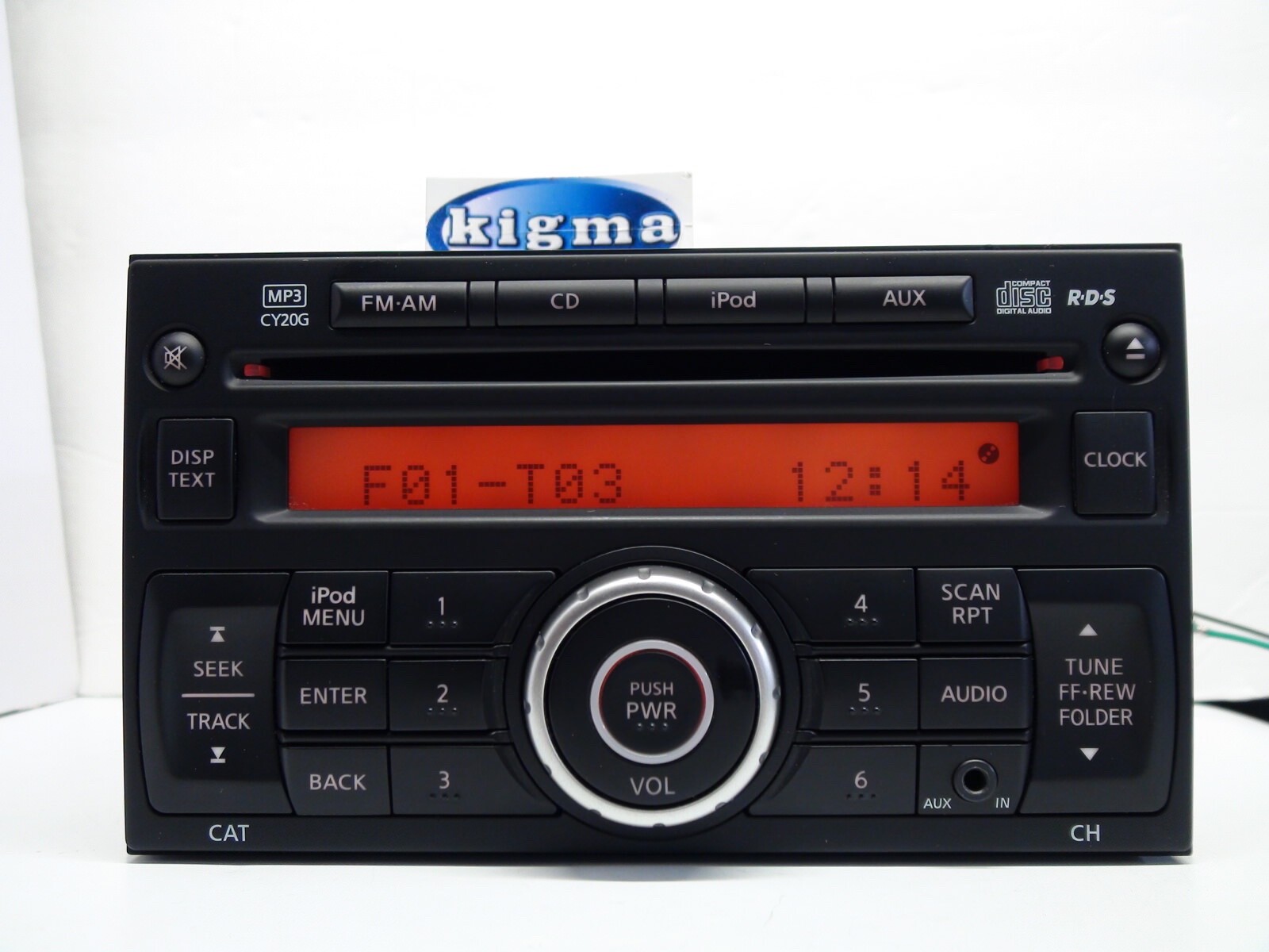 Nissan Versa 2012 2013 CD MP3 player none-BOSE CY20G front AUX iPod RDS TESTED