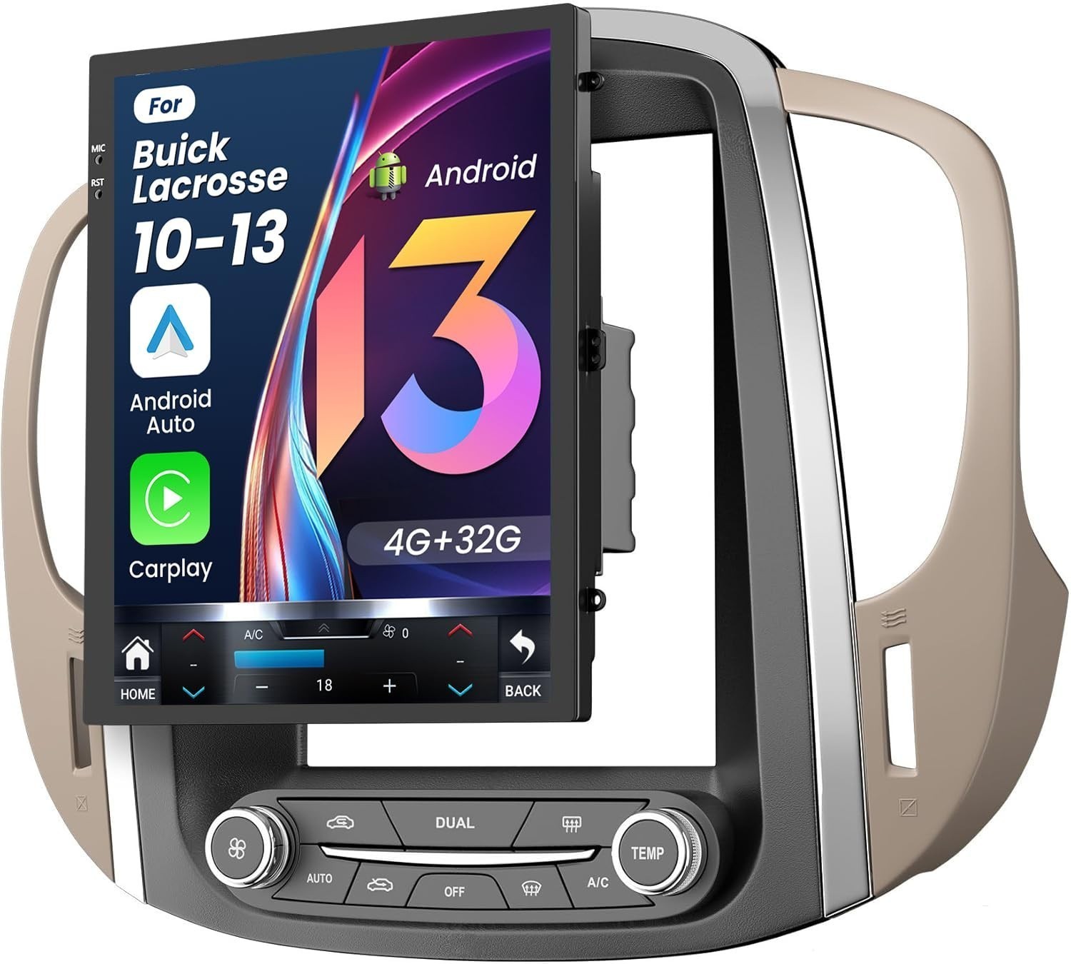 Car Radio Stereo Carplay For 2010-2013 Buick LaCrosse 4+64G 9.7in BT RDS