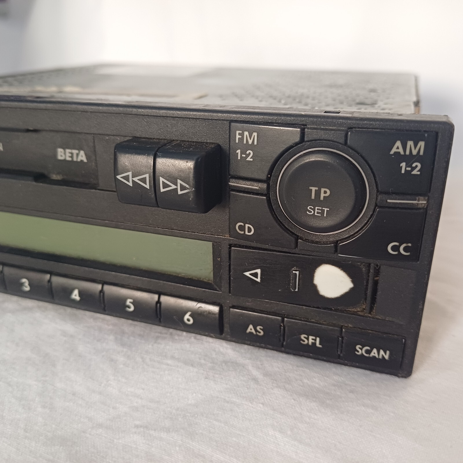 Rare Golf volkswagen beta radio Cassette Car Stereo MC For Parts Not Working.