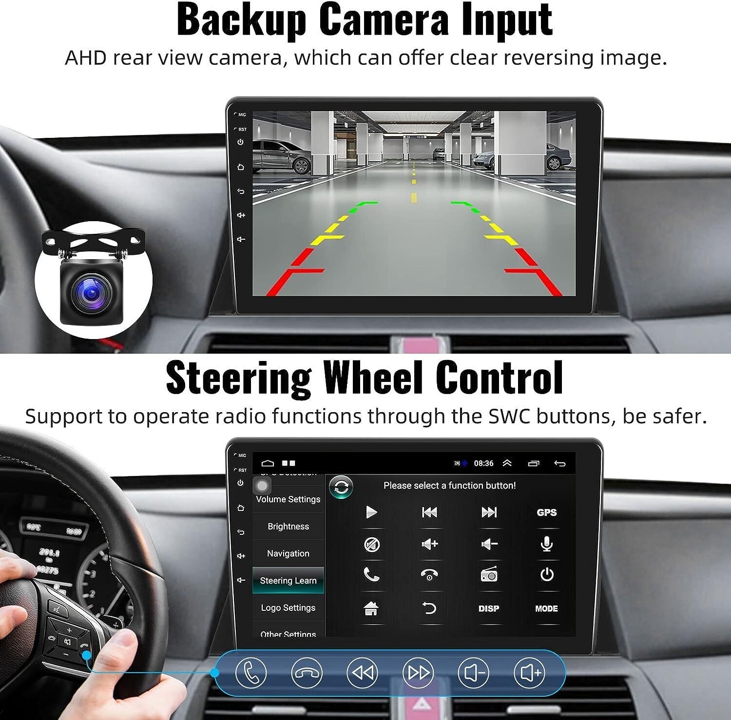 Car Radio Stereo Carplay For 2008-2012 Honda 8th Accord 4+64G 10in wifi RDS
