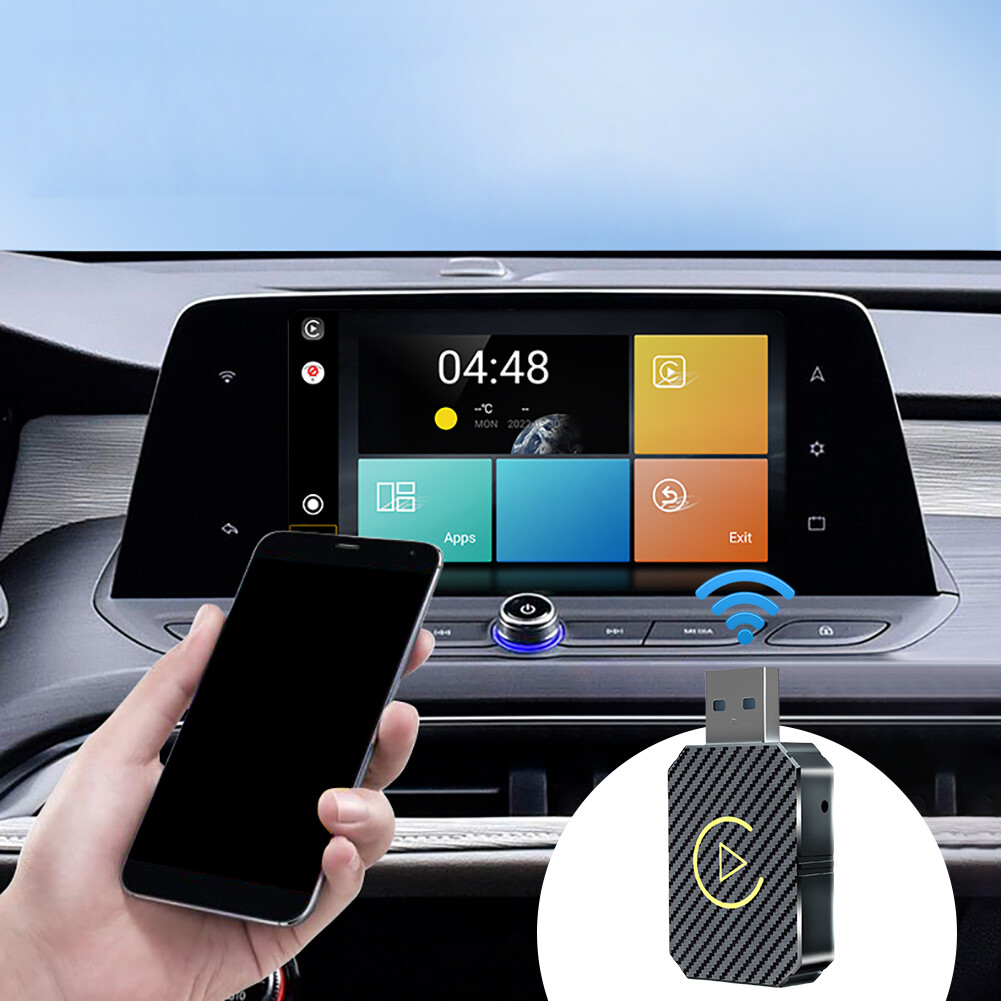 2 in1 Wireless Carplay Android Auto Adapter WiFi Auto Connect Mini USB Dongle
