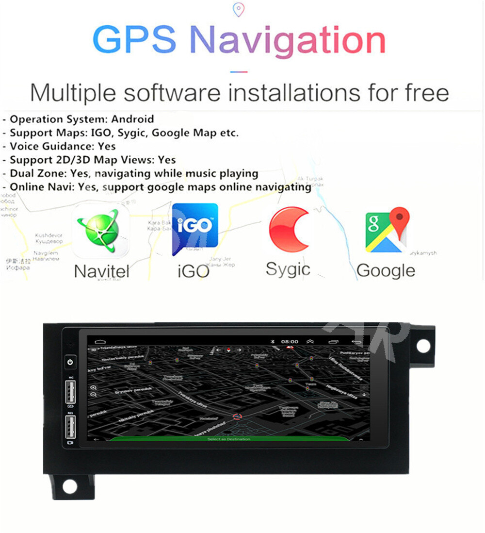 For Carplay Car Stereo Radio 6.8in GPS Player Fit For Dodge Caravan 1984-2000