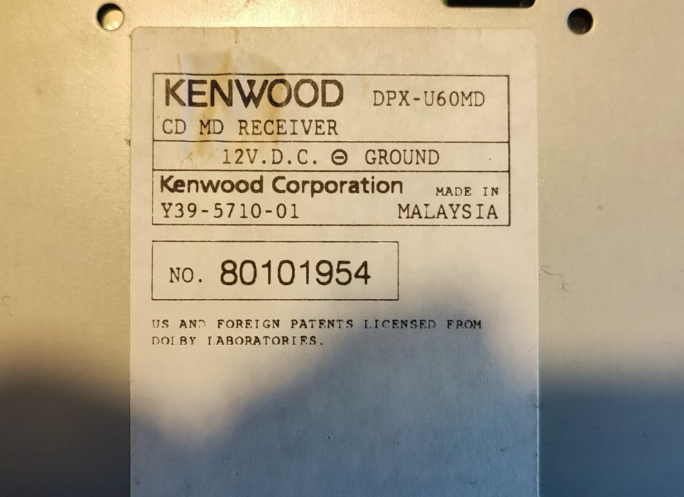 Kenwood DPX-U60MD 2DIN CD MD USB AUX JDM Car Stereo Head Unit Tested