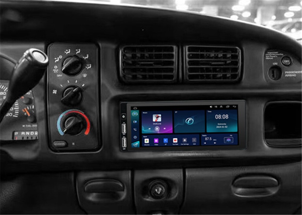 For Carplay Car Stereo Radio 6.8in GPS Player Fit For Dodge Caravan 1984-2000