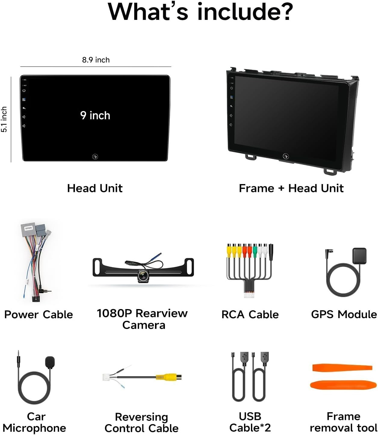 *NEW* Honda CR-V 2006-2011 Stereo Wireless CarPlay & Android Auto 9-inch 2+64G