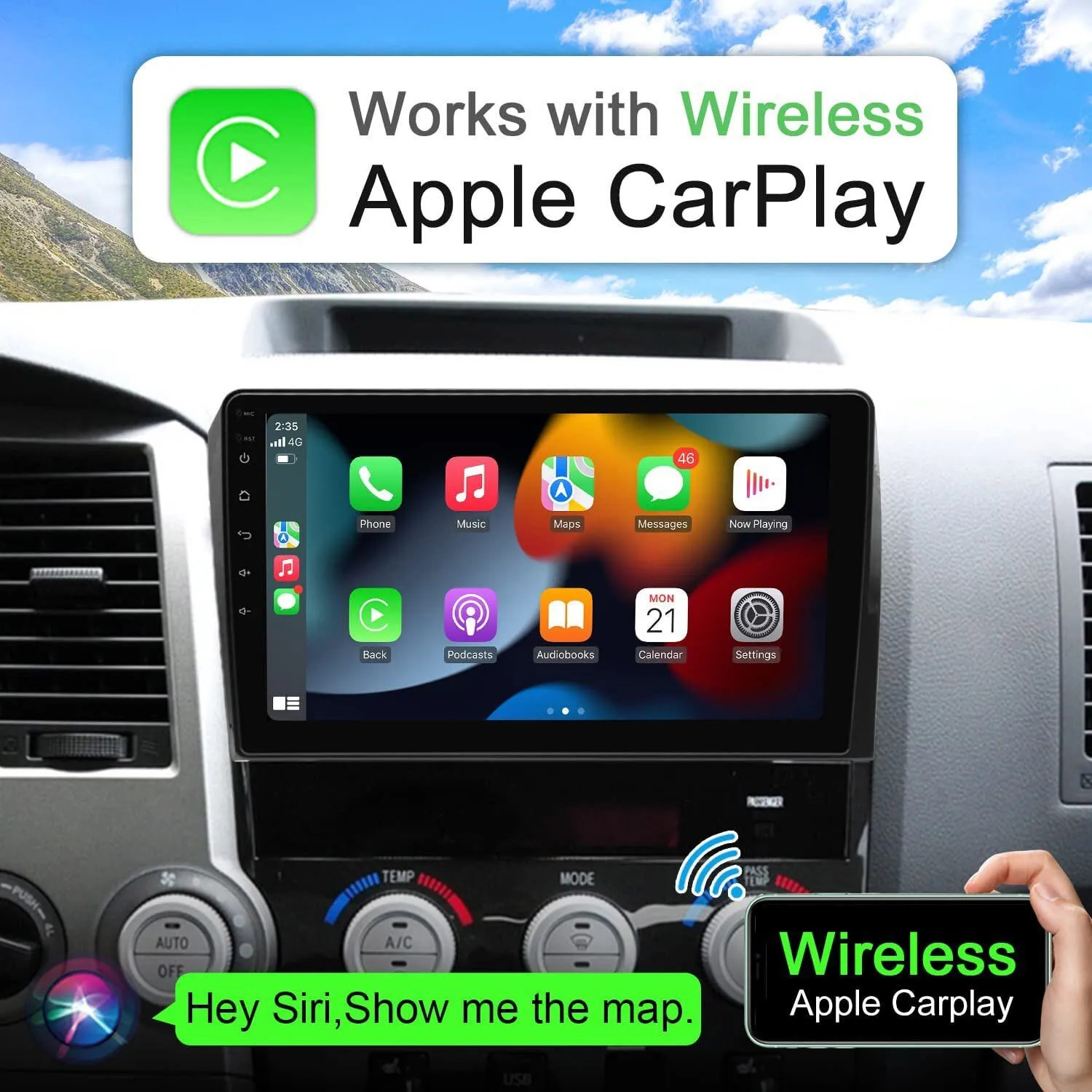 10.1″ Carplay For Honda Element 2003-2006 Car Stereo Radio GPS Navi FM RDS 4+64G