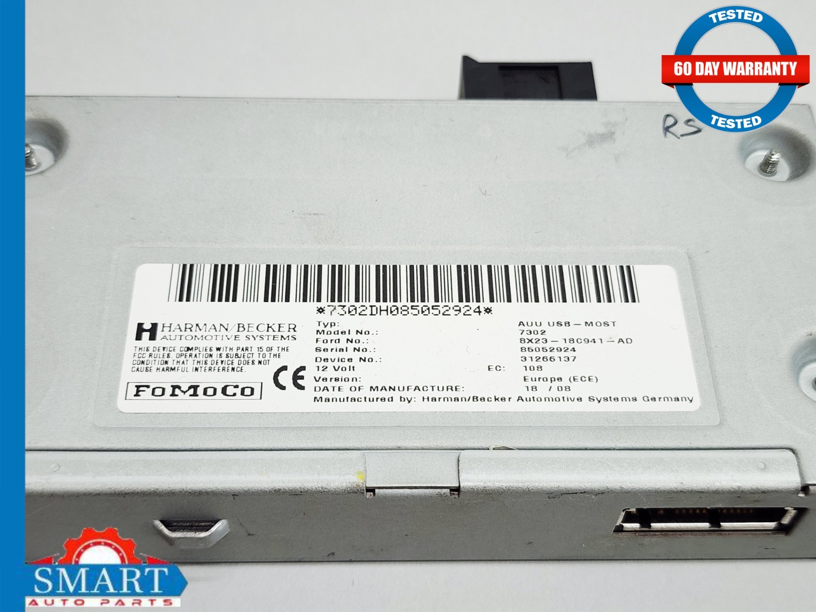 Jaguar XK XKR X150 Harman Becker USB AUX Audio Module 07-15 OEM
