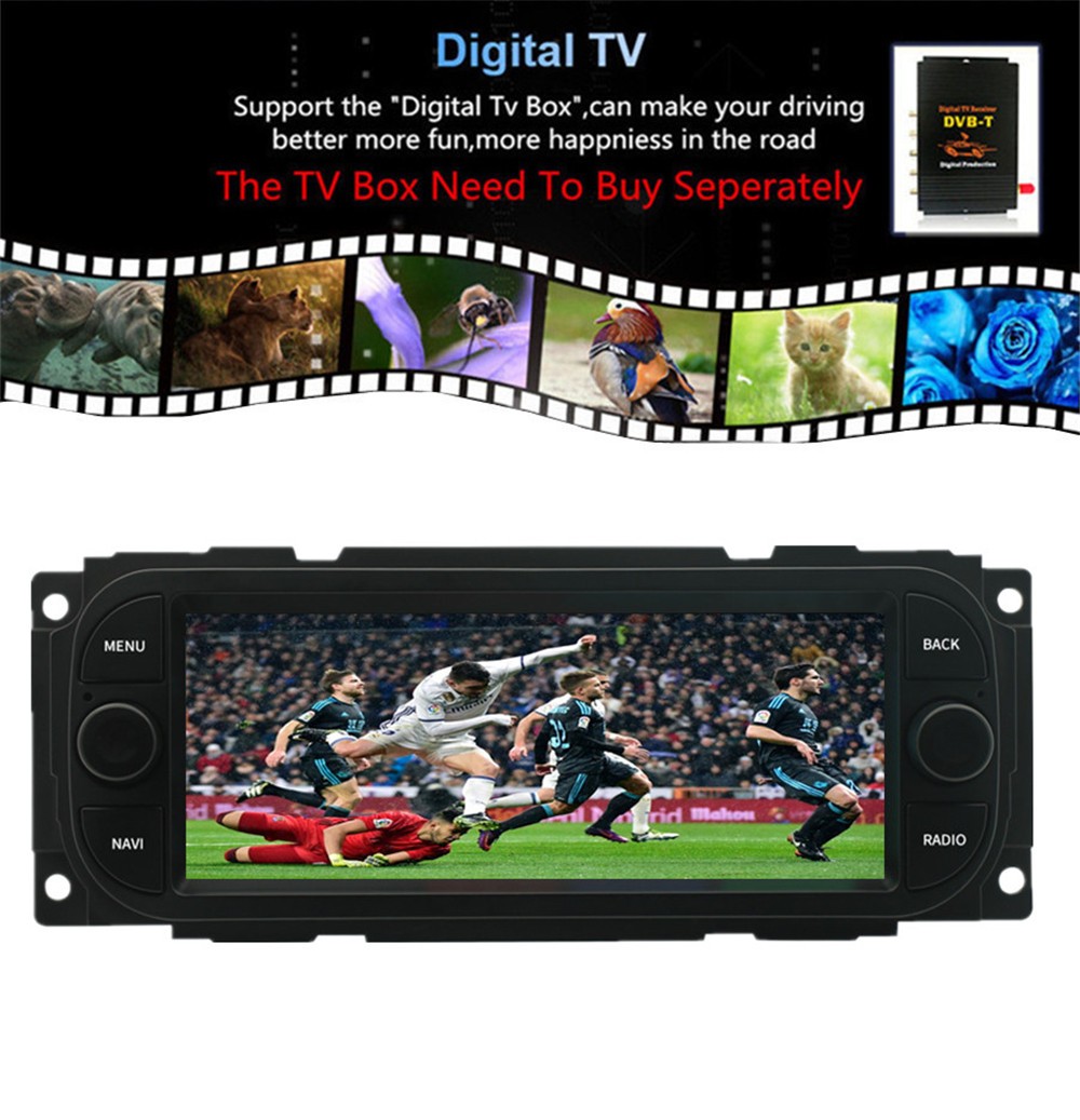 Touch Screen Car Stereo Radio BT FM/RDS Fit For Dodge Dakota Durango 2001-2003