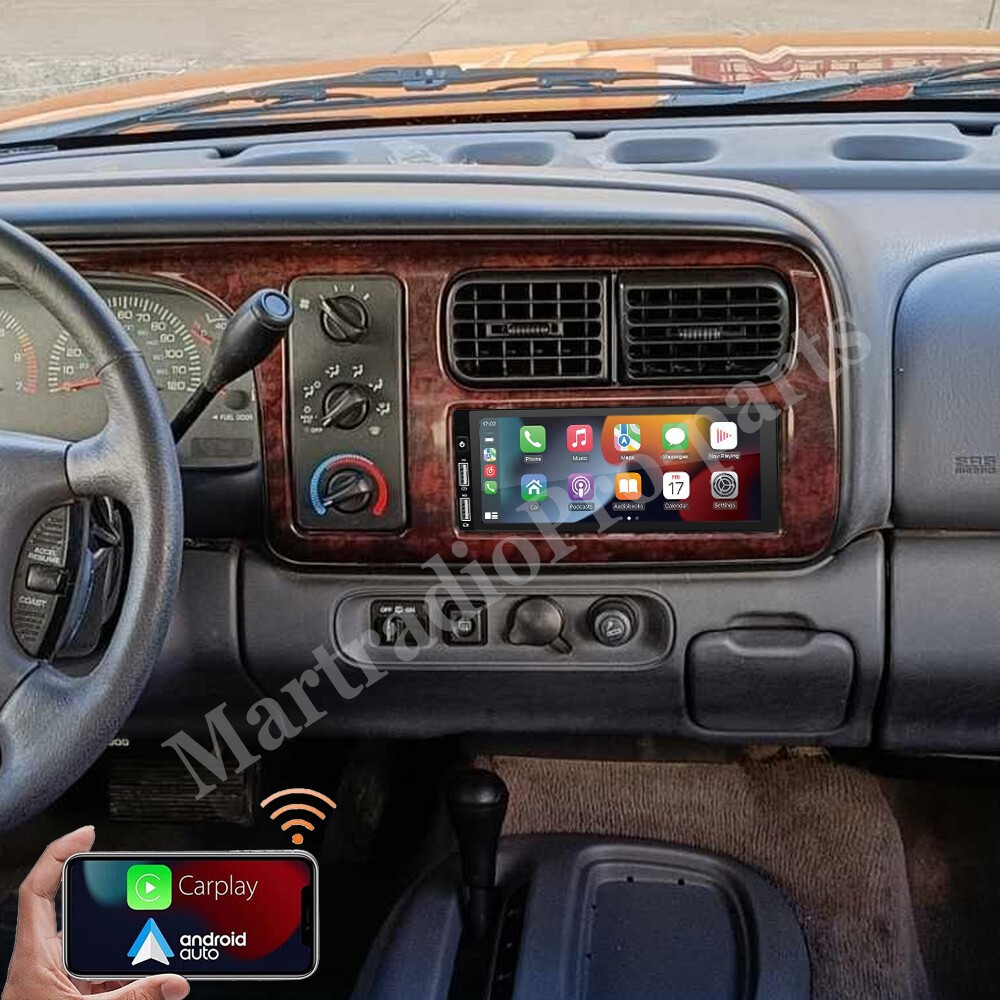 For 1998 1999 2000 Dodge Durango Android 15 Navi CarPlay Car Stereo Radio GPS FM