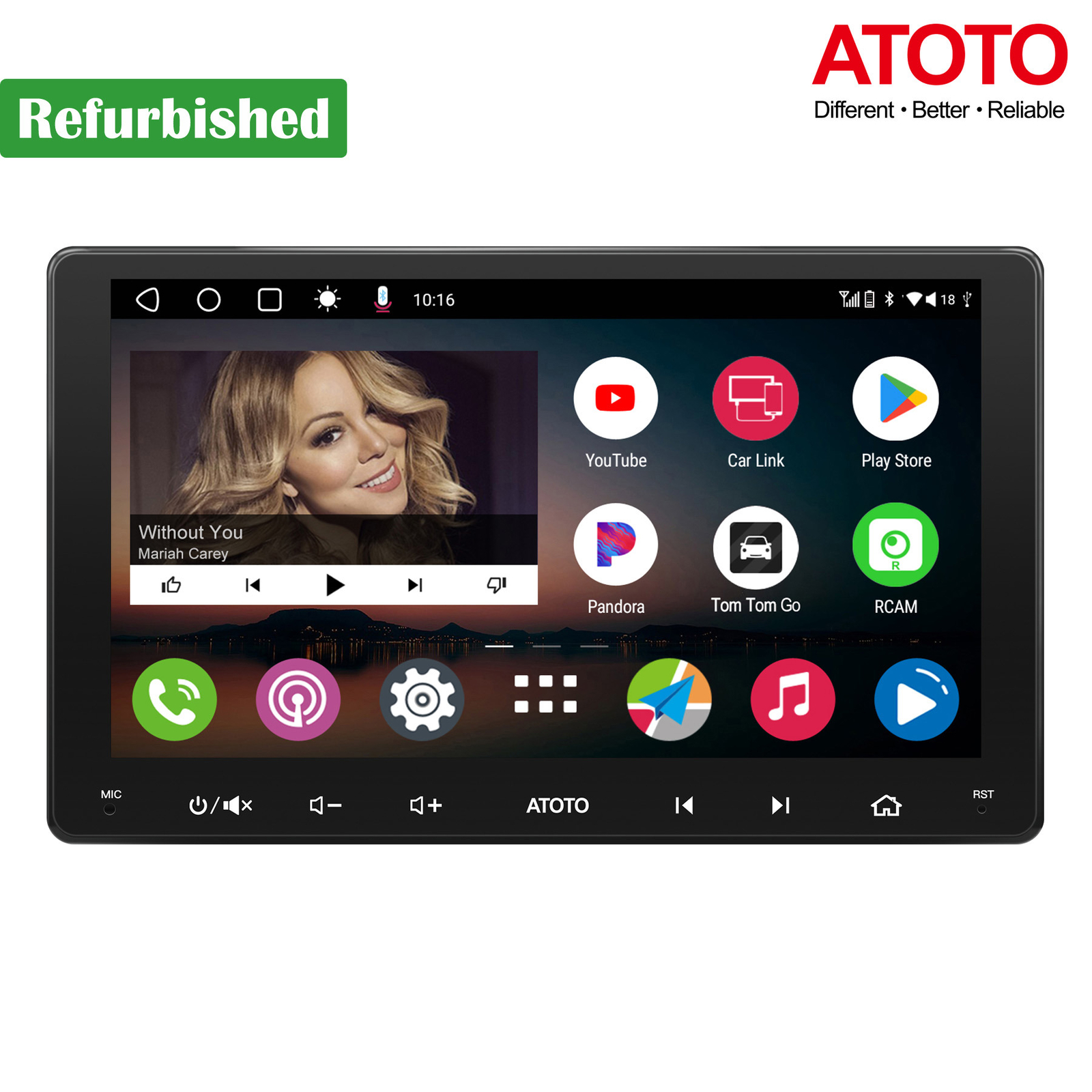 ATOTO A6 PF 9in 2DIN Car Stereo 2+32GB Wireless CarPlay & Android Auto 2BT WiFi
