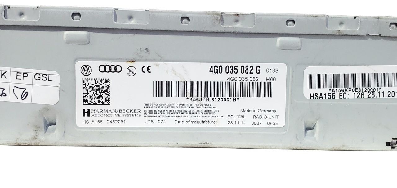 2013 2015 Audi Q7 OEM AM FM Audio Radio Receiver