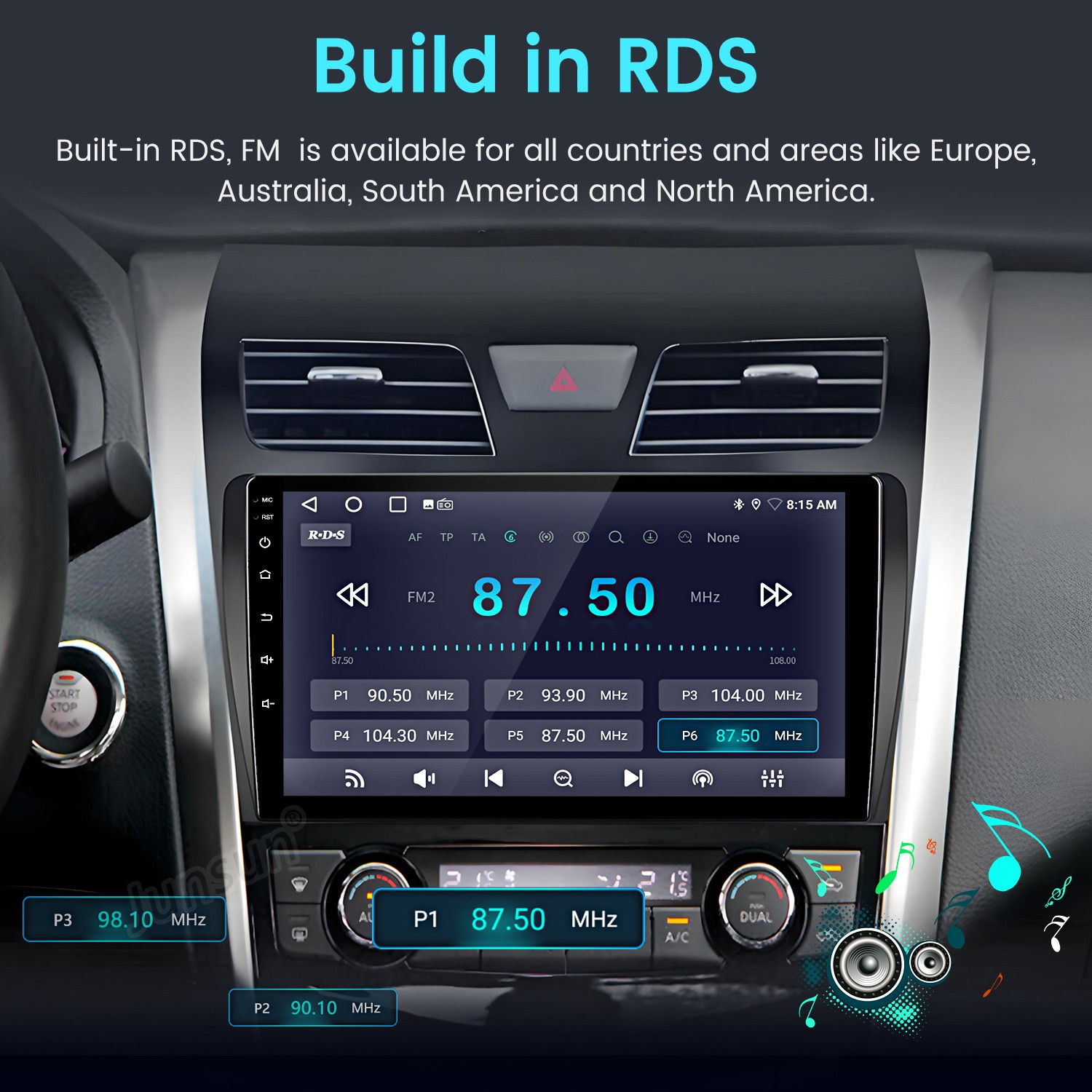 For Nissan Altima 2013-18 Android 14 2+64GB Carplay Car Stereo Radio BT GPS Navi
