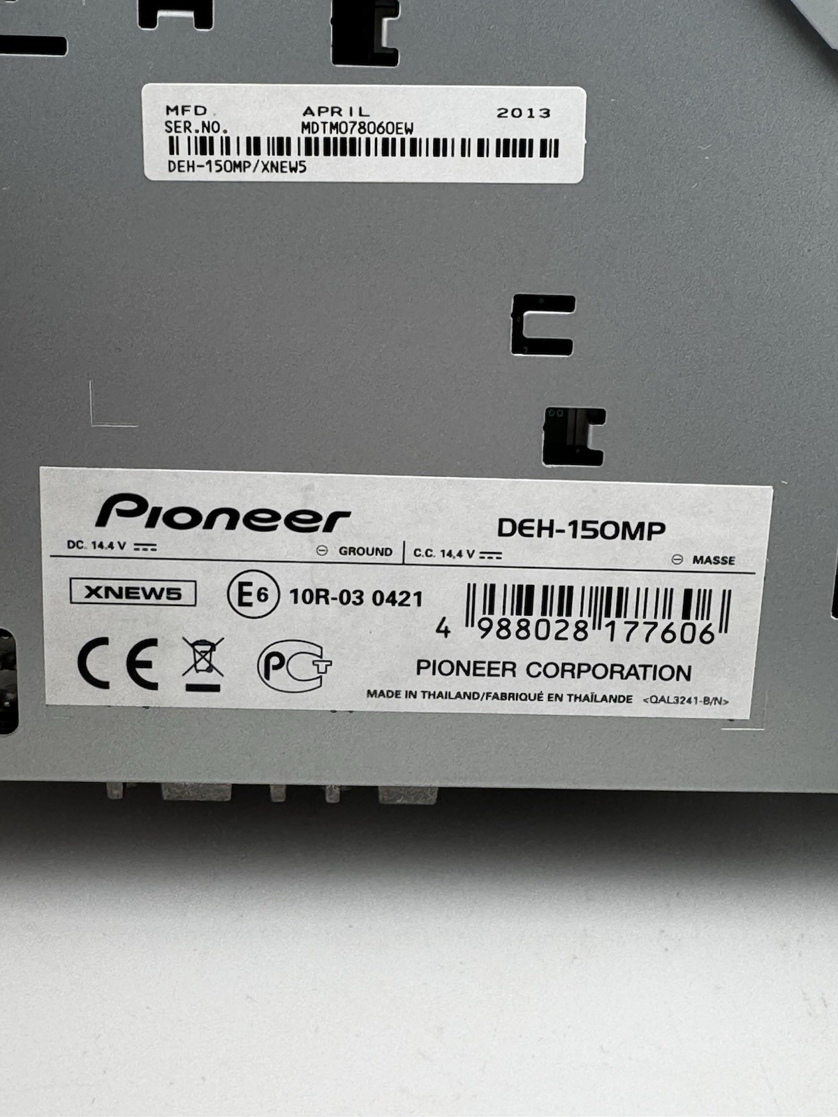 Pioneer DEH-150MP CD MP3 WMA AUX Car Stereo Head Unit Boxed Complete ISO Harness