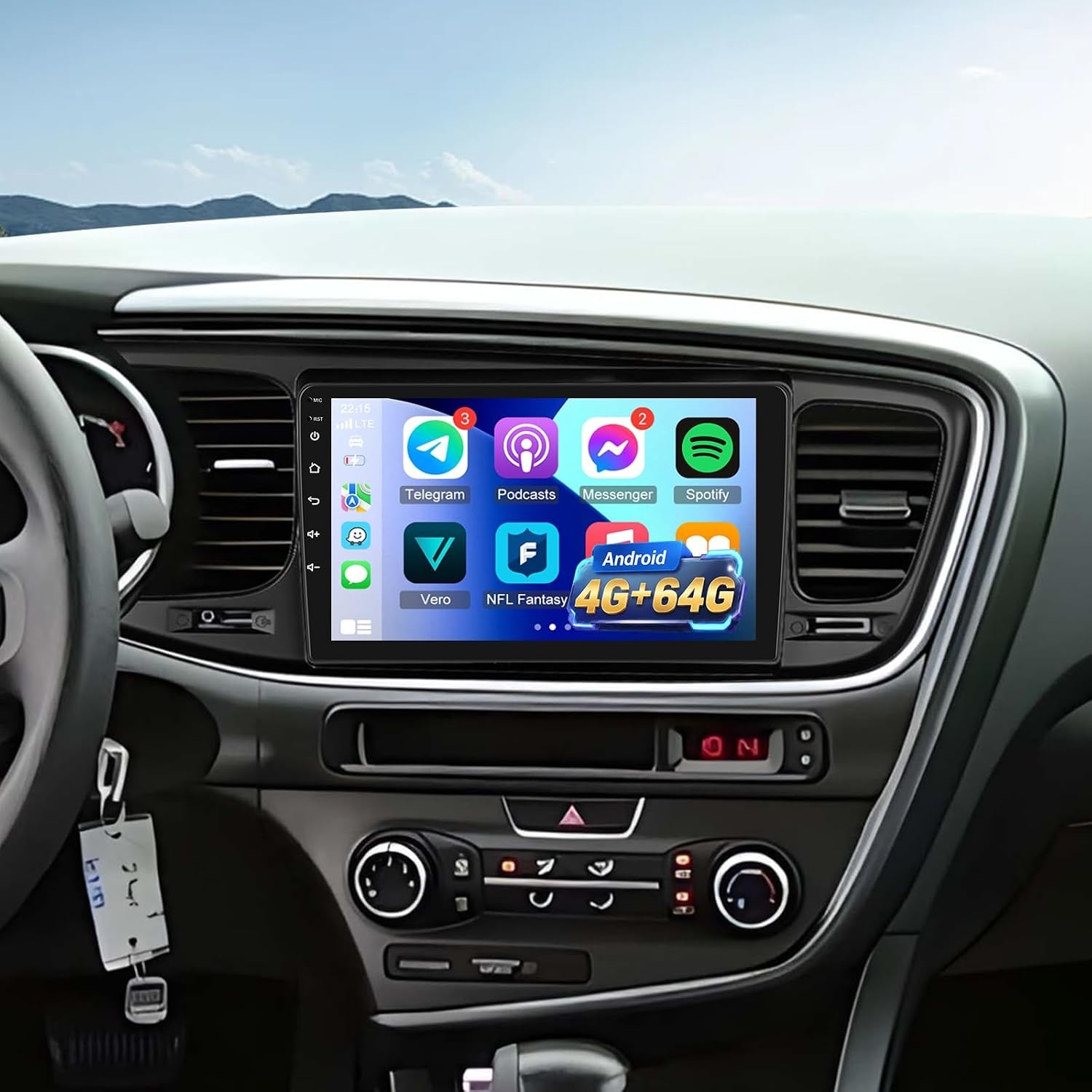 Car Stereo for Kia Optima 2013-2015 Wireless Apple CarPlay & Android Auto FM/RDS