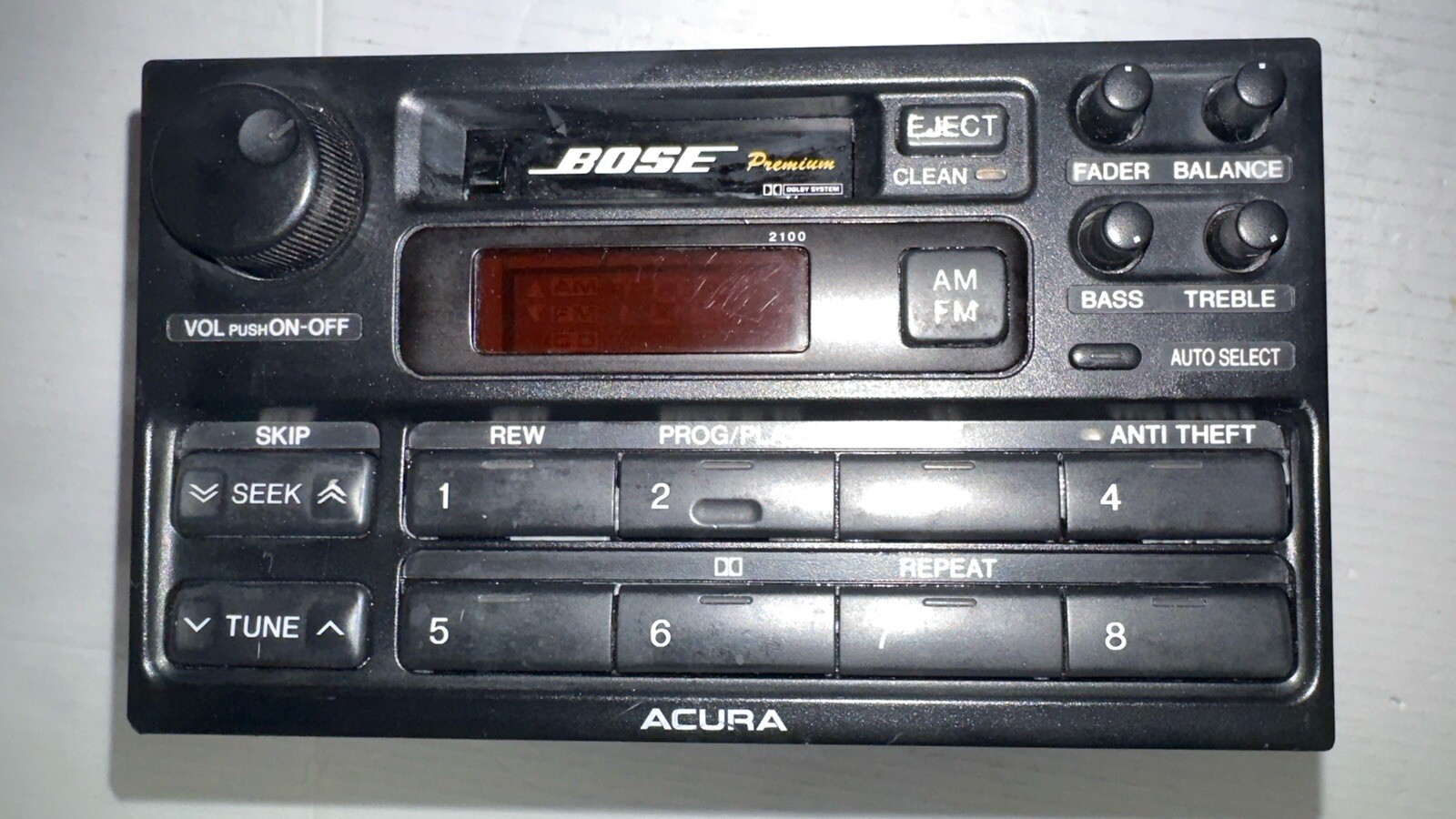 1991,1992,1993,1994,1995 Acura Legend LS Coupe Sedan Radio Bose Stereo For Parts