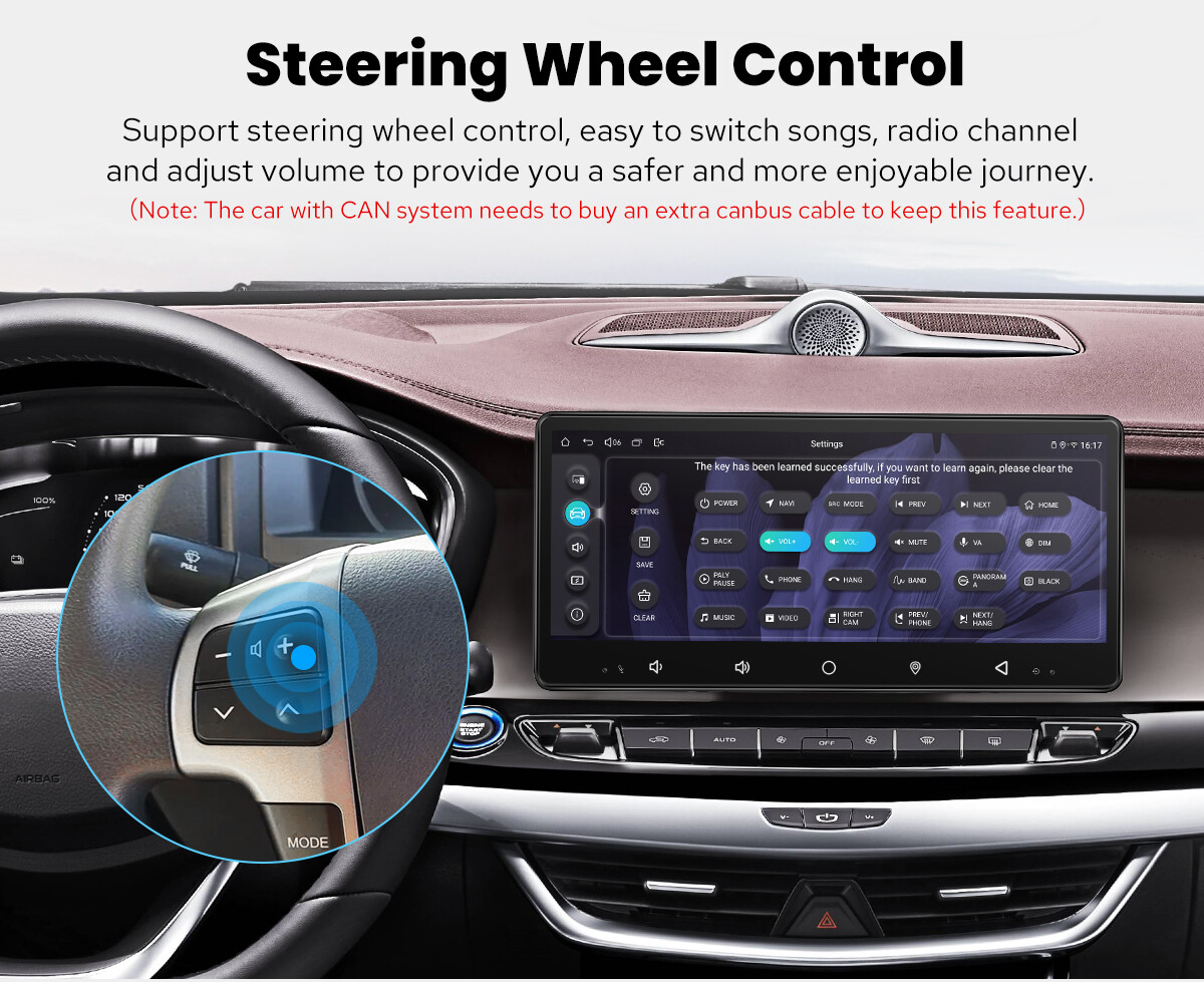 JOYING 8.9 Inch Single Din Universal Android 12.0 Car Radio Octa Core 8+128GB BT