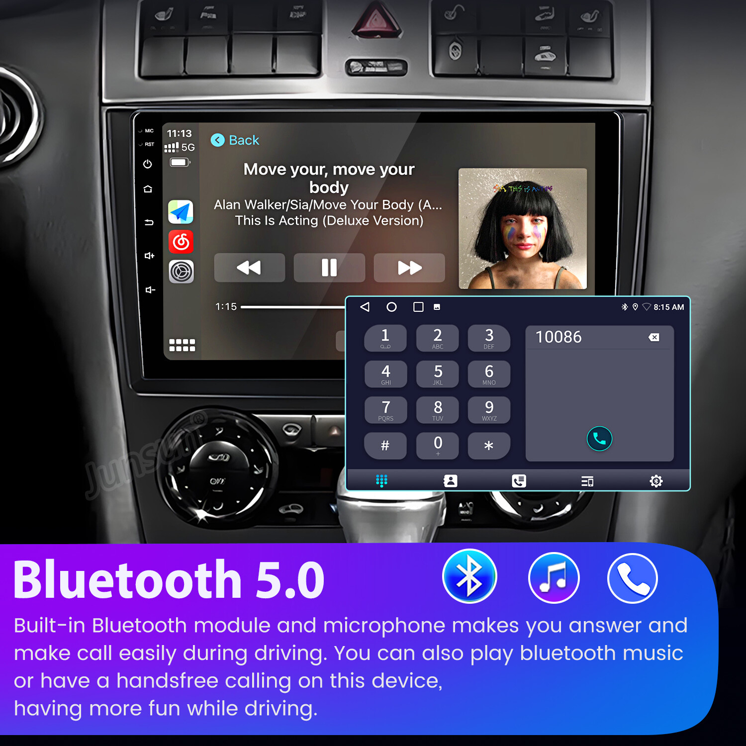 Carplay 4+64GB Car Stereo Radio For Mercedes Benz C Class W203 CLK W209 GPS Navi