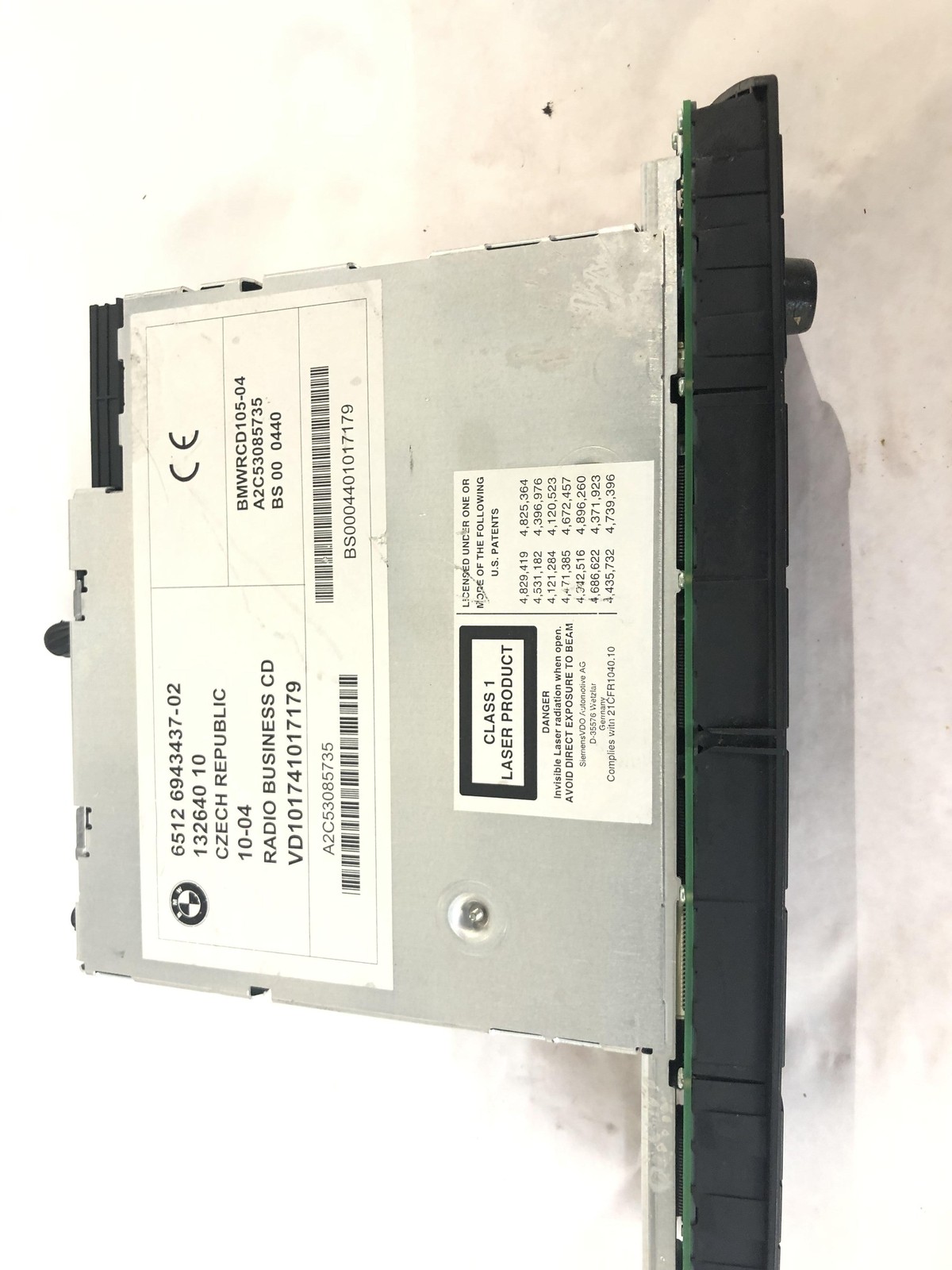 04-06 BMW X3 Business Radio CD Player Oem Tested May Need Dealer Programming #