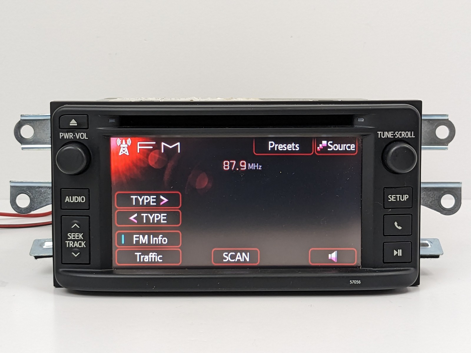 12 13 TOYOTA COROLLA RADIO BLUETOOTH CD PLAYER TOUCH-SCREEN DISPLAY 57056 OEM