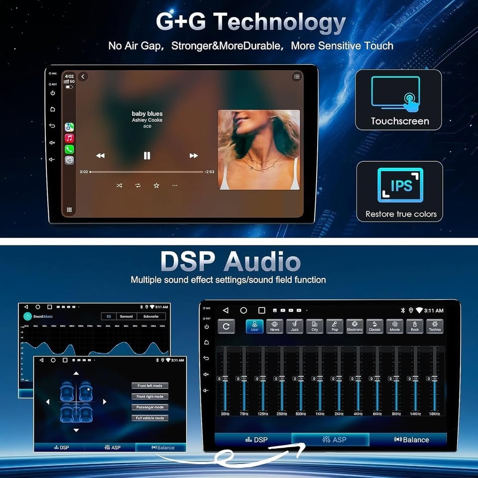 64GB Android 13 Car Stereo for Ford F150 2009-2012 w/ CarPlay & Cam
