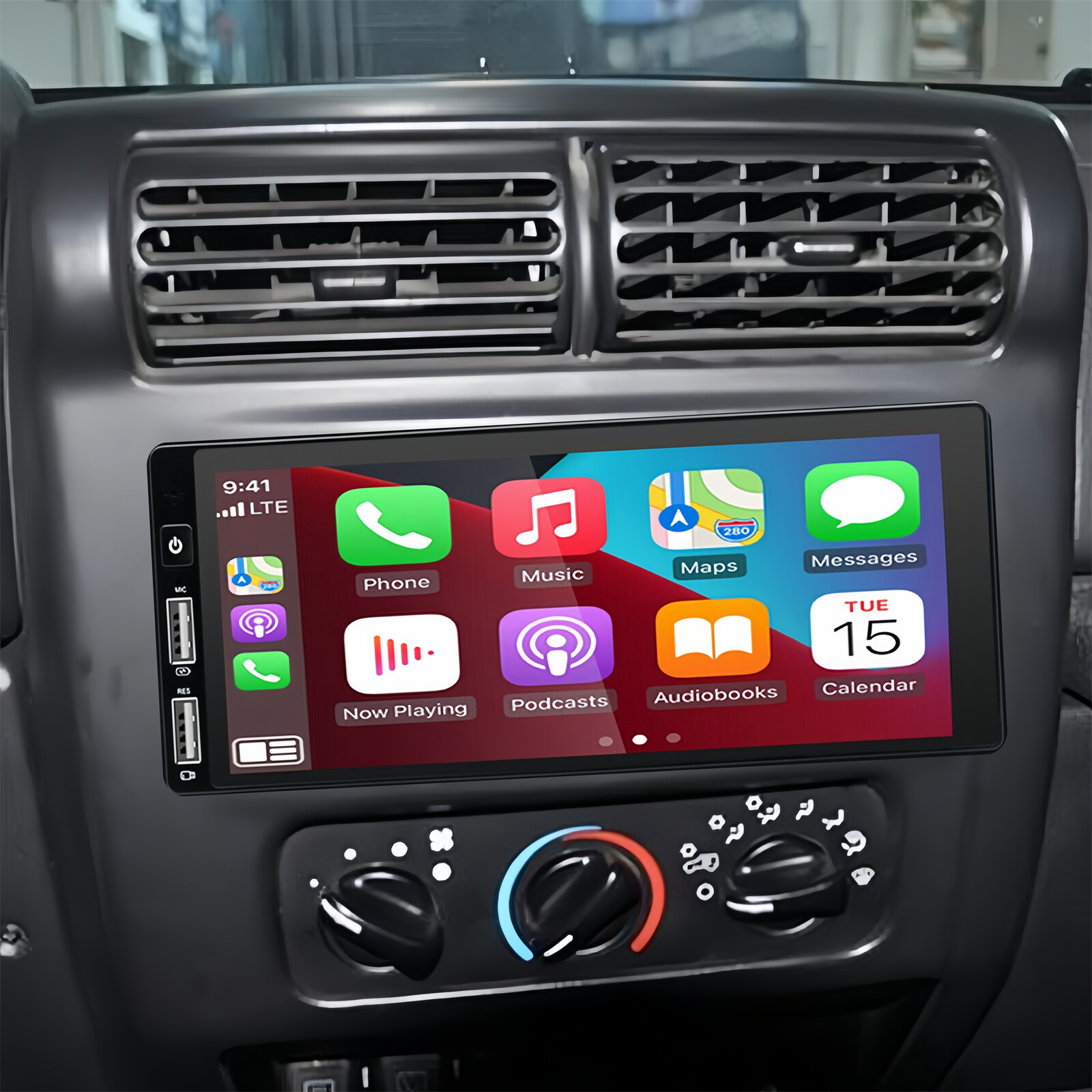 6.8″ Car Stereo Radio For 1997–2002 Jeep Wrangler TJ Android 13 Carplay GPS WIFI