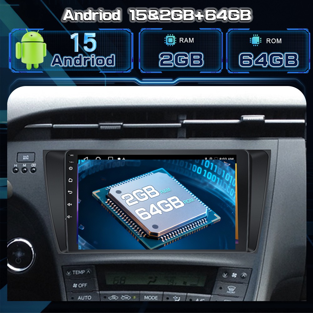 Apple Carplay For Toyota Prius 2010-2015 Car Stereo Radio JBL Android Navi GPS