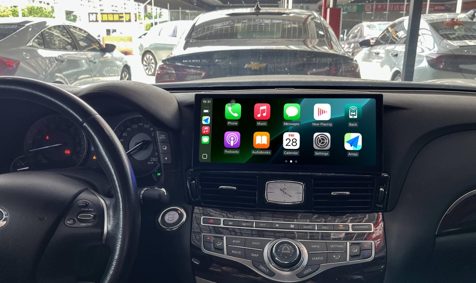 12.3″ Android Car Radio Carplay GPS Stereo for Infiniti Q70L M25 M35 2011-2017