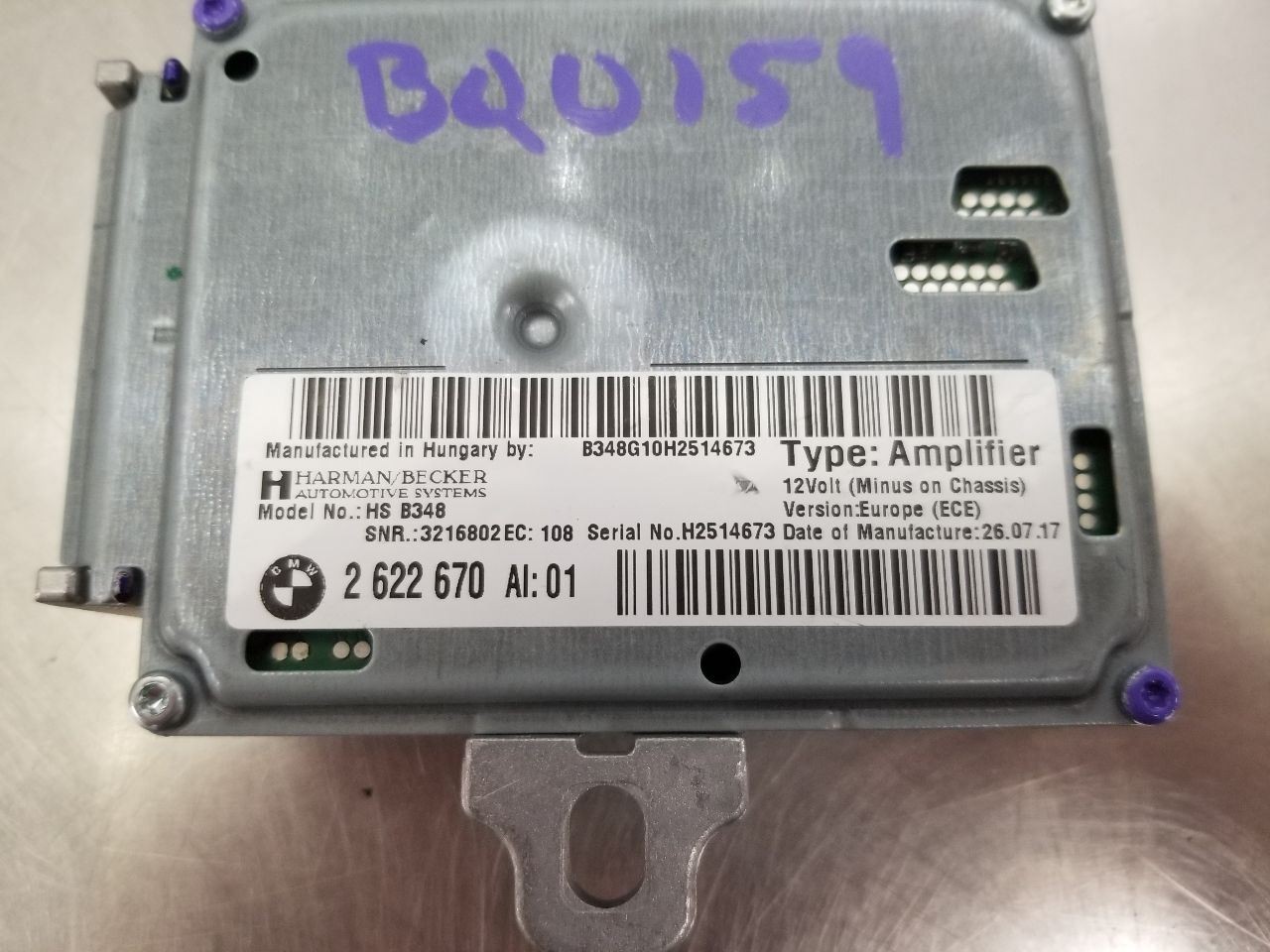 18 BMW M760I RADIO ACTIVE SOUND AMP 2622670
