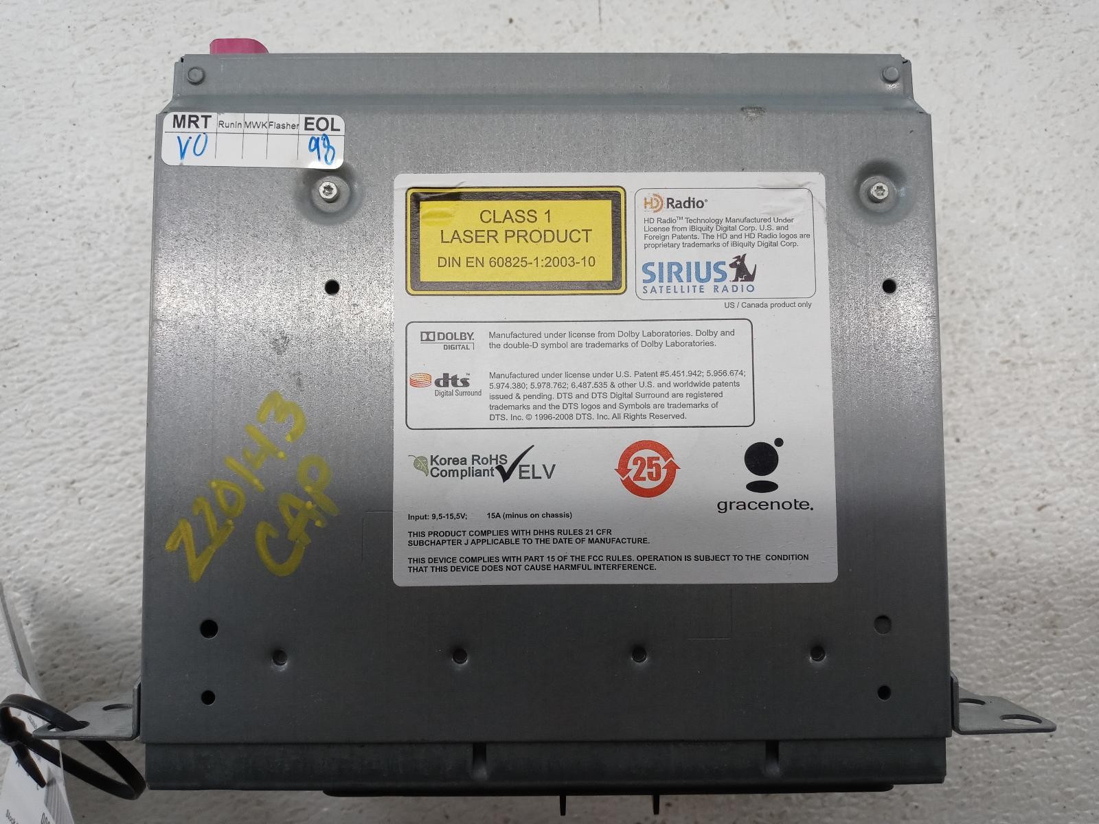 12 13 BMW 328 Series Radio Receiver AM-FM-CD 2 DIN Size *May Need Programming*