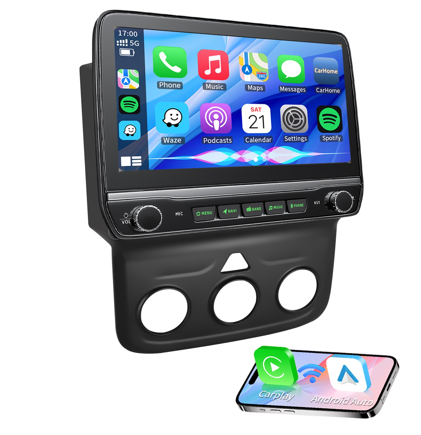 4G+64G Car Radio Stereo Carplay Navi For 2013 2014 2015-2018 Ram 1500 2500 3500