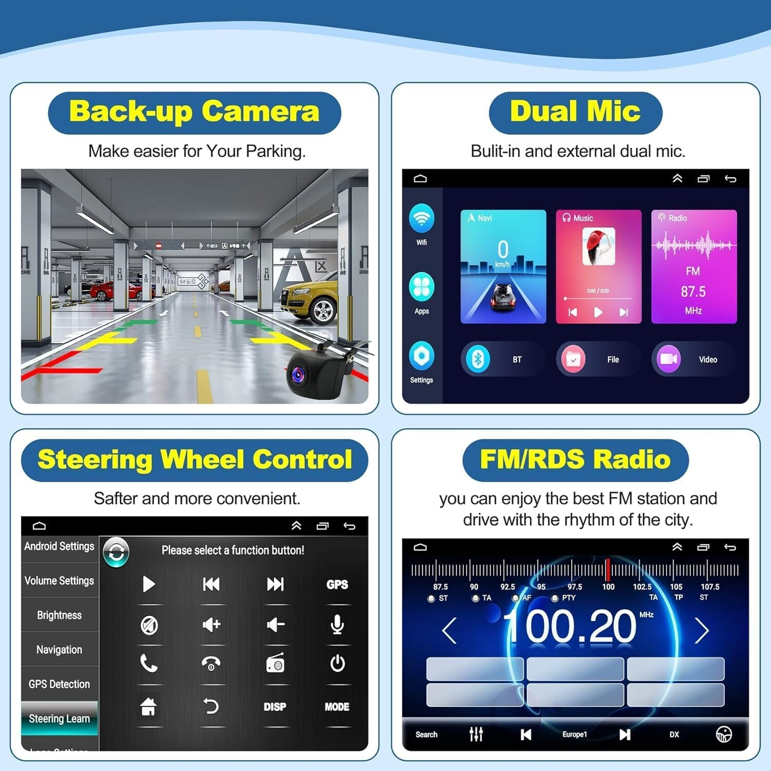 For 1997–2002 Jeep Wrangler TJ 6.8″ Android 13 Carplay Car Stereo Radio GPS WIFI