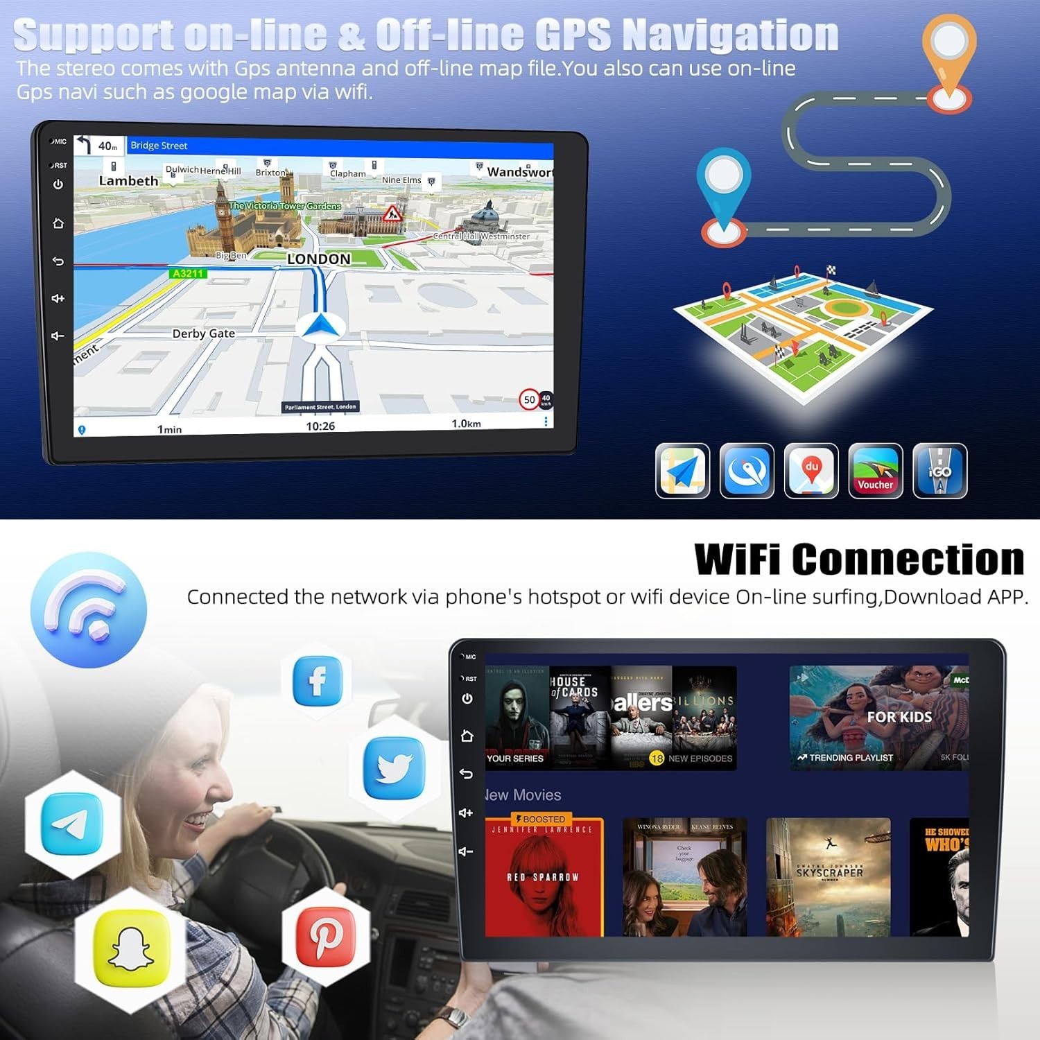 Car Radio Stereo Carplay For 2011-2013 Kia K5 2+32G 9in Quad Core Player