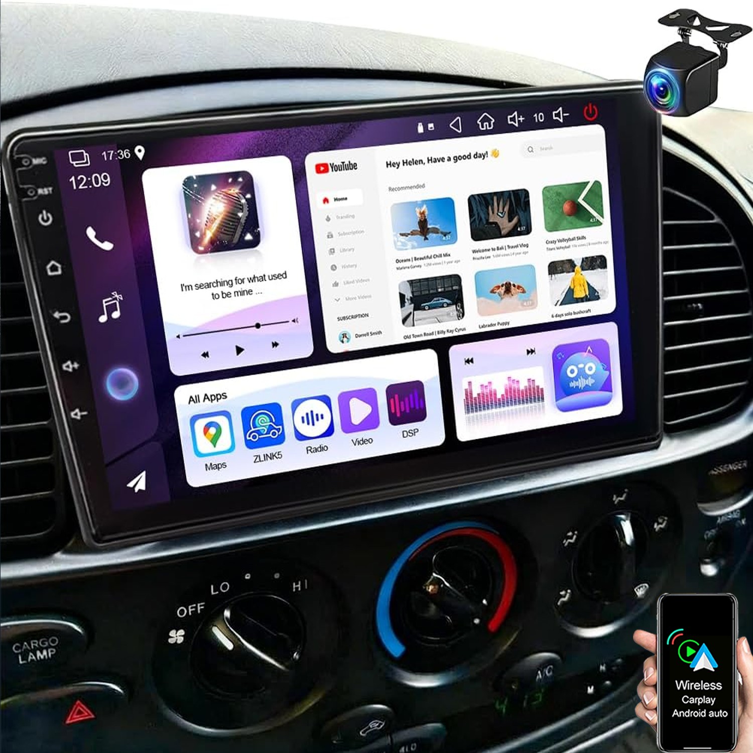 10″ For 2000-2006 Toyota Tundra Android 15 Carplay Car Stereo Radio GPS 4+64GB