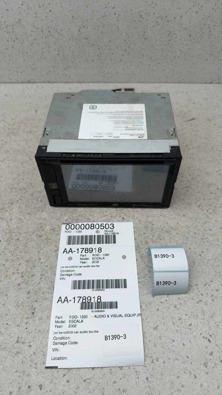 02 CADILLAC ESCALADE Jvc Kw-v250bt Car Audio Touchscreen Digital Media Receiver