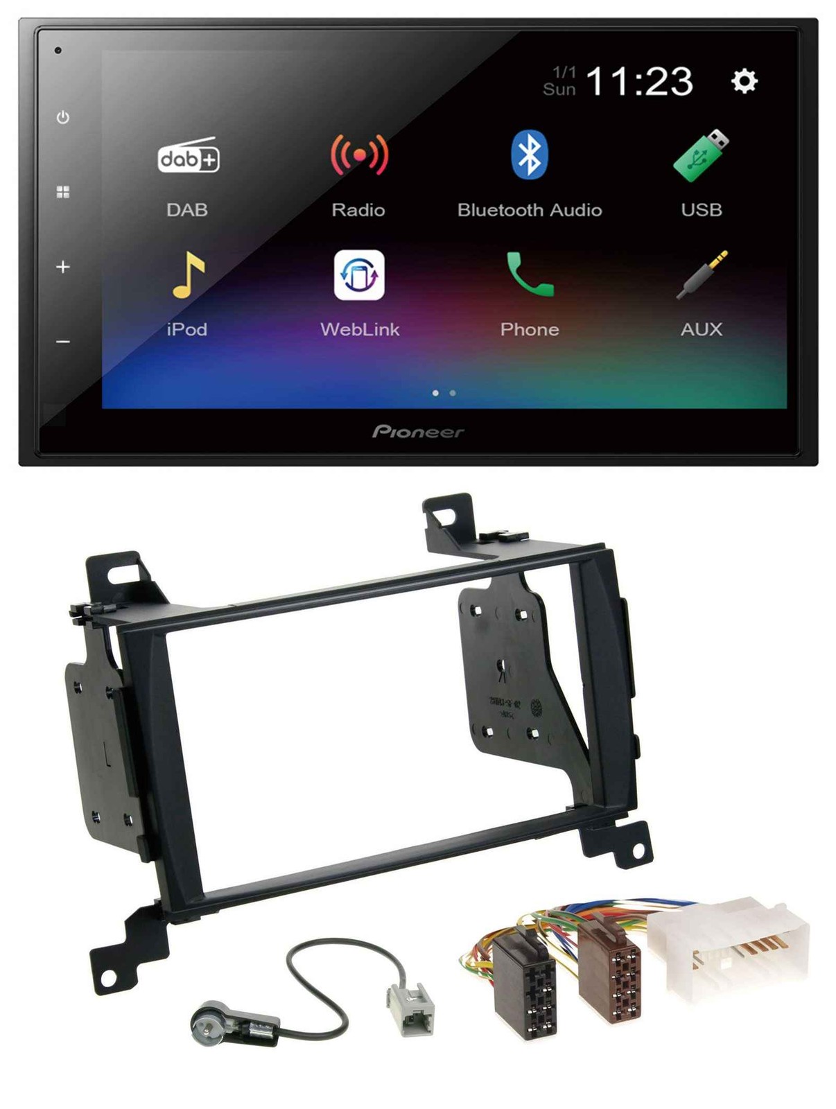 Pioneer USB Bluetooth DAB 2DIN MP3 Car Stereo for Hyundai Santa Fe 2007-2012