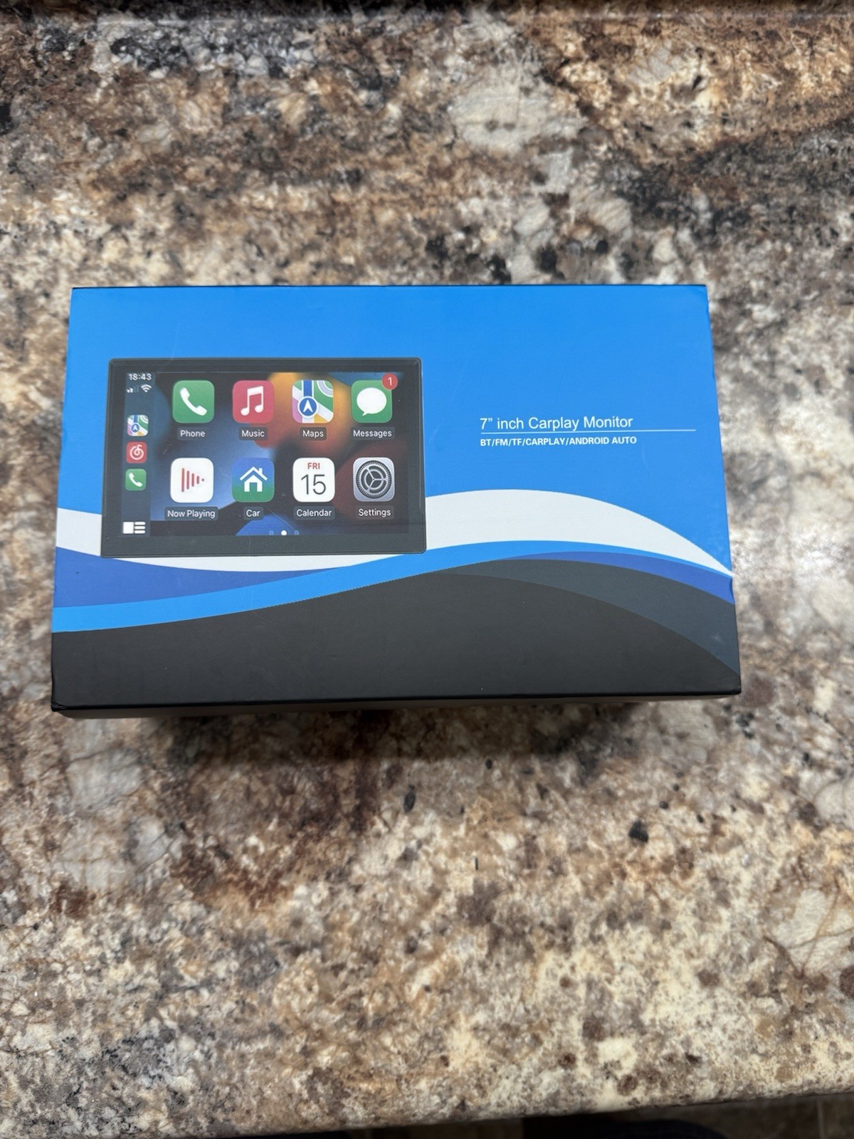 CarPlay monitor WITH REAR CAMERA 7” Inch BT/FM/TF/CarPlay/Android Auto