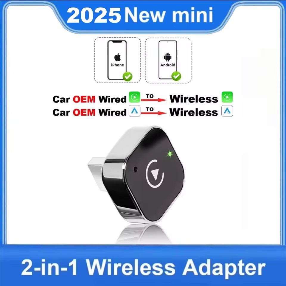 2025 USB Wireless CarPlay Adapter For iPhone Apple Wireless Dongle Plug ＆ Play