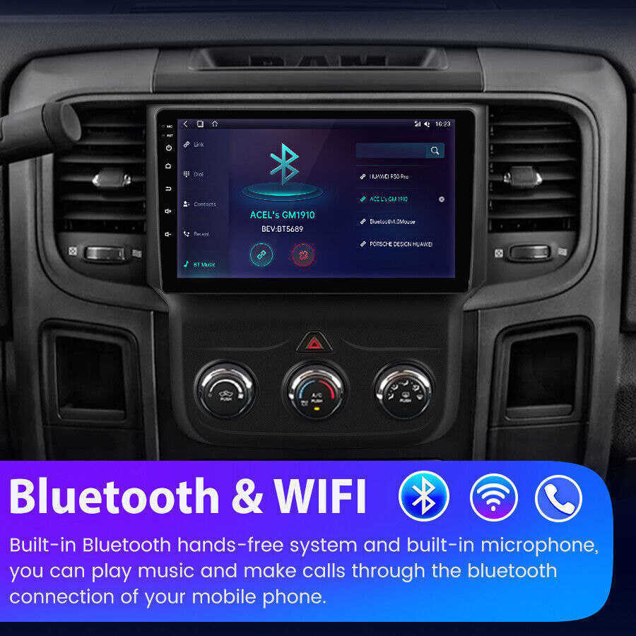 64G Android Carplay Radio Stereo For Dodge Ram 1500 2500 3500 2013-2018 GPS SWC
