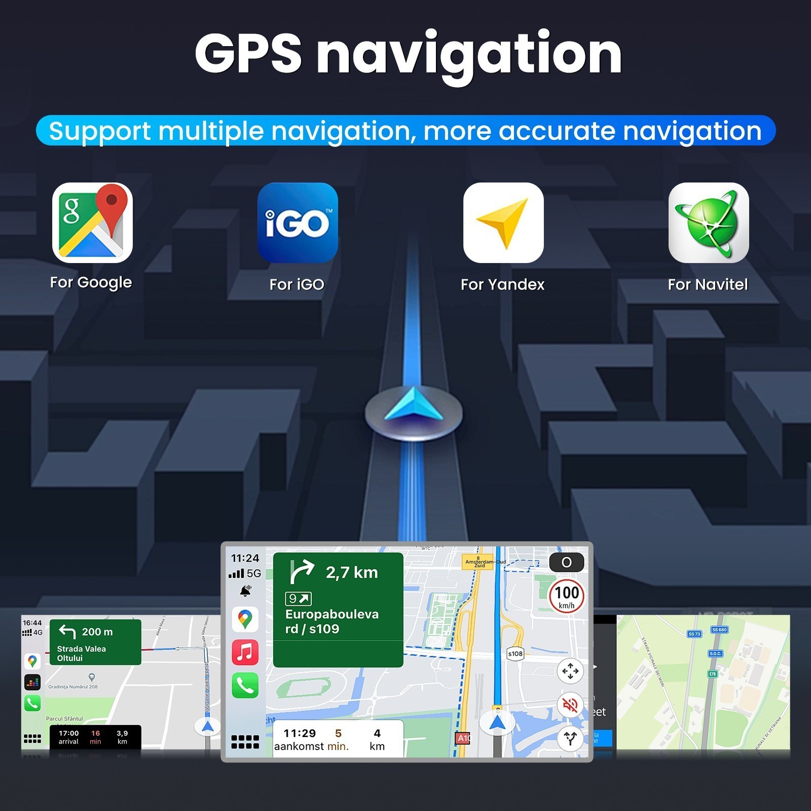 Car Radio Stereo Carplay For 2013-2018 Dodge Ram Ram 4+64G 7in Media wifi