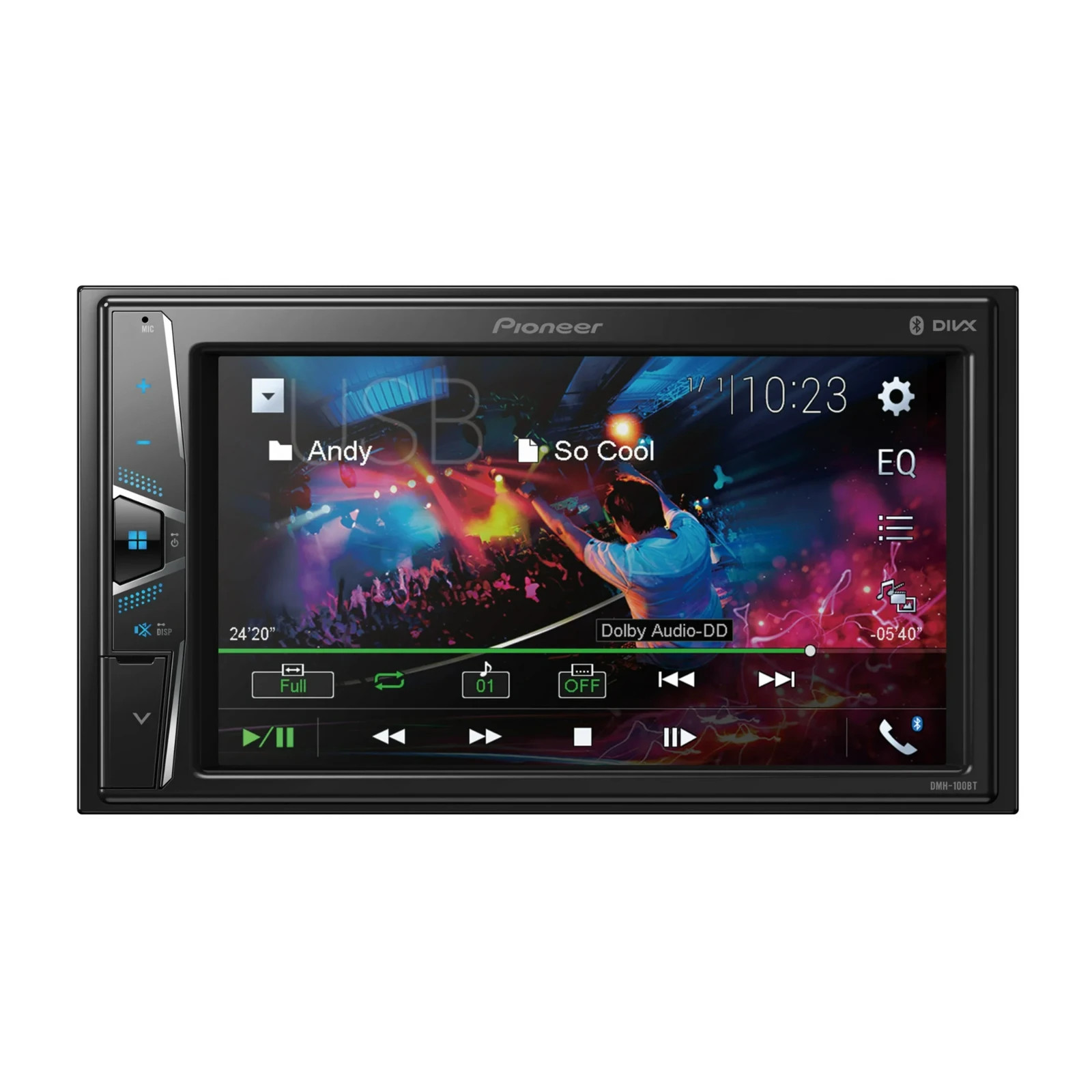 Pioneer DMH-100BT 6.2″ – WVGA Display, Built-in Bluetooth – Digital Media Receiv