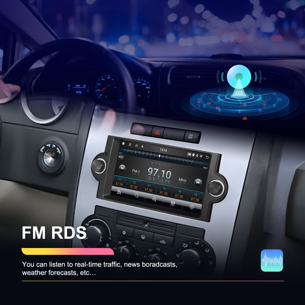 For 2006-2008 Dodge RAM 1500 2500 3500 Android 15 CarPlay Car Stereo Radio GPS