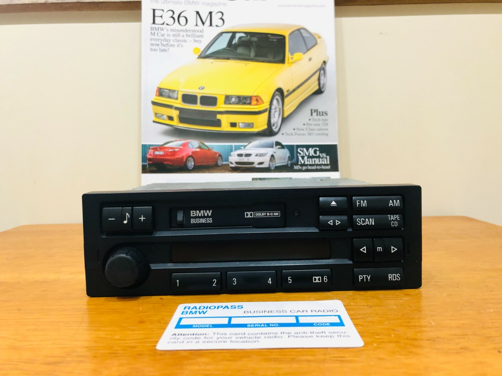 BMW C43 BUSINESS RADIO STEREO E30 E31 E32 E34 E36 318 325 540 840 M3 Z3 CODE