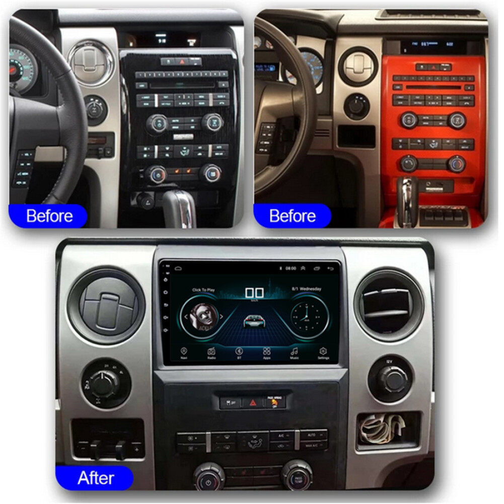 For Ford F-150 2009-2014 Wireless CarPlay Android 13.0 Car Stereo Radio GPS Wifi